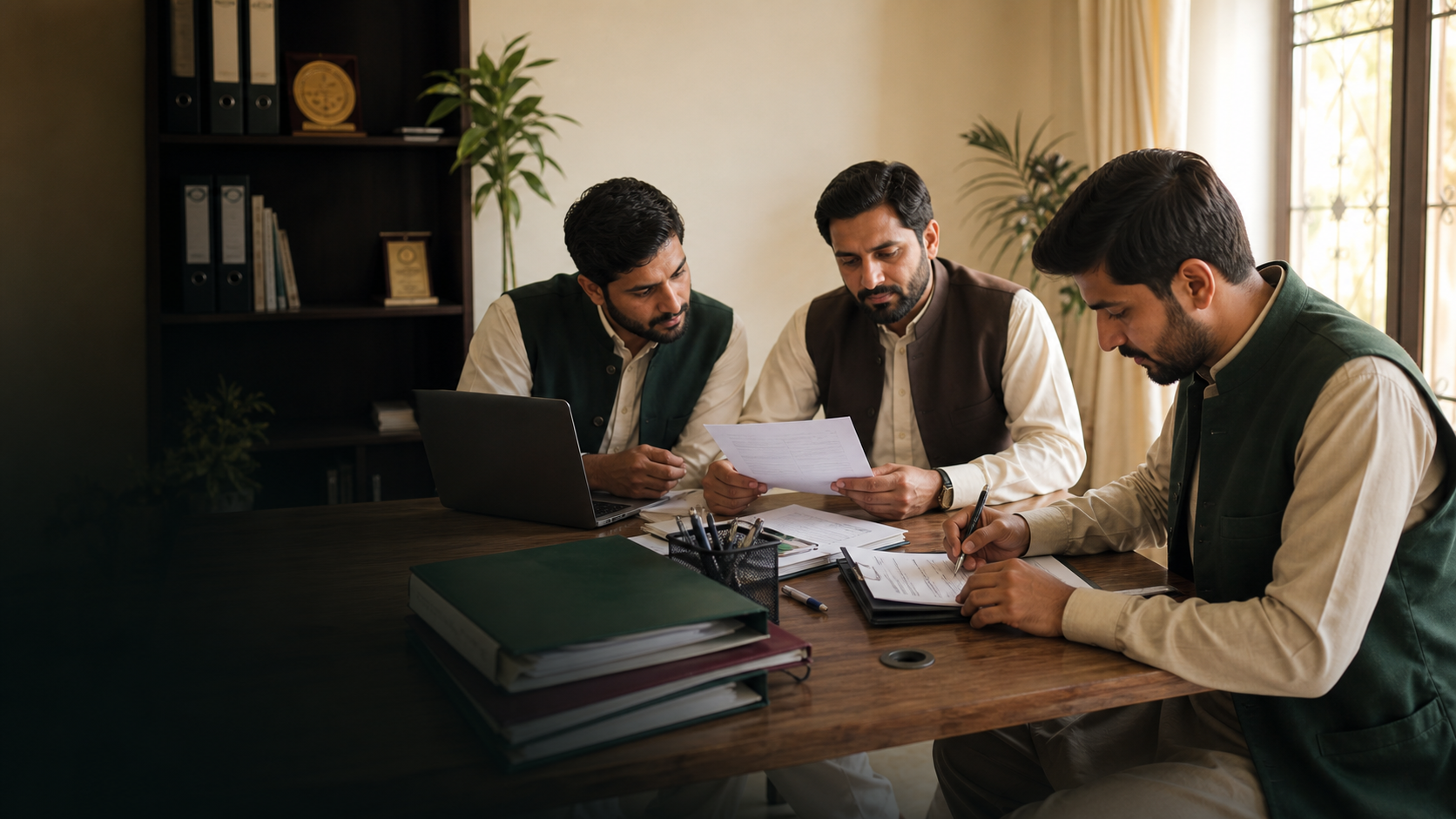 KHRF volunteers reviewing membership records
